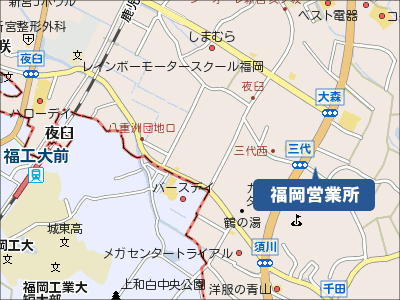 シンエンス福岡営業所へのアクセスマップ