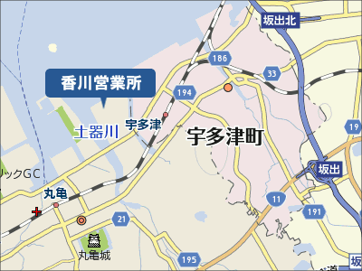 香川営業所の地図