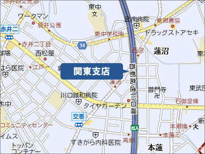 シンエンス関東支店へのアクセスマップ